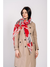 Шарф SBS-2002 Рожевий Хризантема рожевий