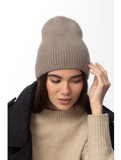 Ангорова шапка SHP-50996 Бежевий Шамуа