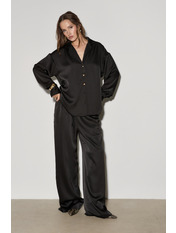 Сатиновий костюм KT-851 M/L Чорний Чорний M/L