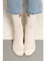 Чоловічі новорічні шкарпетки SH-4090 Молочний