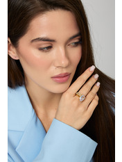 Набір каблучок KOL-3316 Золотистий Золотистий 7