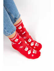 Шкарпетки Y208 Білий+червоний яя_36-40 Білий