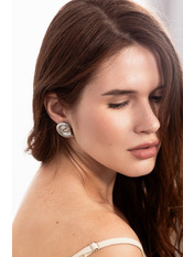 Сережки фігурні SER-13100 Сріблястий