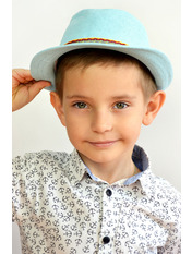 Дитячий капелюх SHL-4132 Світло-блакитний Блакитний