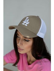 Бейсболка BK-1112 Біло-капучиновий Білий 55-56 Коричневий