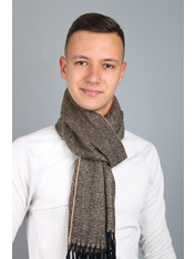 Чоловічий шарф MS-03 Графітовий Сірий