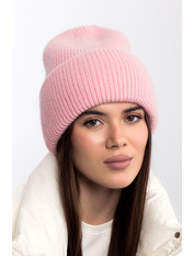 В'язана  шапка SHP-25008 Рожевий