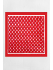 Бандана 26 яя_Багряний+білий Білий яя_55*55