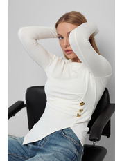 Лонгслів LNG-251085 S Молочний Молочний S