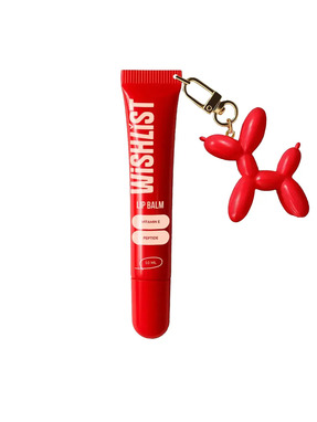 Блиск для губ Lip Gloss Balsam + іграшка-брелок Wishlist Velvet Coral