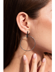 Сережки фігурні SER-12524 Сріблястий