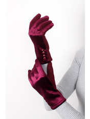 Рукавички RYK-3050 Бордовий one size Червоний