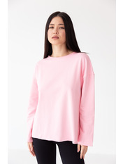 Лонгслів F-0567 Рожевий one size