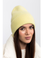Шерстяна шапка SHP-25007 Жовтий Лимонний