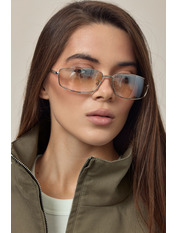 Жіночі окуляри OK1002 Прозорі Сріблястий