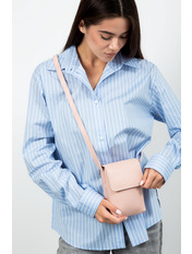 Сумка жіноча з еко-шкіри SYM-50022 Пудровий Рожевий