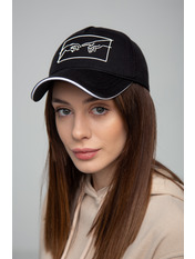 Бейсболка BK-K-03140-7 Чорний Білий Чорно білий 57-58