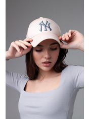 Бейсболка BK-4899 Білий Молочний 55-56 Молочно-джинсовий Синій