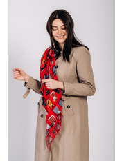 Хустка B-2006-N-1 Червоний яя_101*101