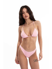 Роздільний купальник на зав'язках з 2 трусиками KU-1028 L Рожевий Рожевий L