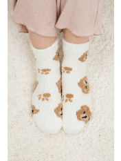 Шкарпетки з оксамиту SH-9004 Айворі Молочний