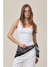 Хустка атласна APL-1141 Чорний