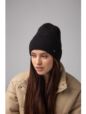 Вовняна шапка SHP-47514 Чорний