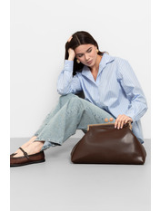 Сумка жіноча з еко-шкіри SYM-25-13 Шоколадний Коричневий