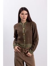 Кардиган  KAR-2311114 Хакі one size Зелений Хакі one size