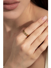 Каблучка KOL-DM-2025 Золотистий 7 Золотистий