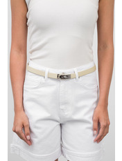 Ремінь шкіряний  96 см REM-06-20011r Молочний