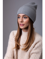Вовняна шапка SHP-45675 Сірий