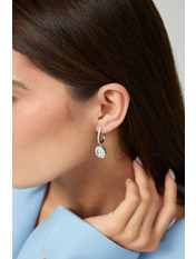 Сережки підвіски SER-13684 Сріблястий 4 Сріблястий