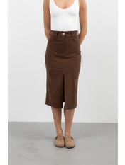 Спідниця з вельвету U-123 XS Коричневий Шоколадний Шоколадний XS