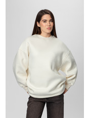 Світшот однотонний на флісі SW-942 M Ванільний Бежевий Ванільний M