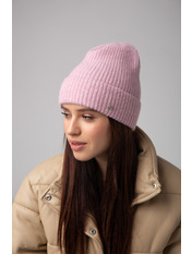 Вовняна шапка SHP-47514 Рожевий