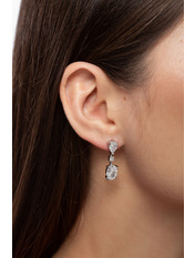 Сережки підвіски SER-13704 Сріблястий 1 Сріблястий