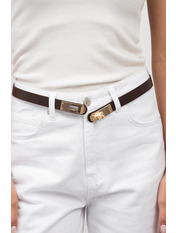 Ремінь шкіряний  92 см REM-05206301r Коричневий