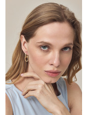 Сережки підвіски SER-13595 Золотистий