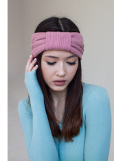 Пов`язка на голову - тюрбан TRR-P-34 Рожевий Пудровий