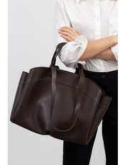 Сумка жіноча з еко-шкіри SYM-24-78 Коричневий Шоколадний