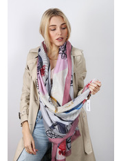 Шарф Леда Рожевий яя_180*90