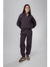 Трикотажний костюм на флісі KT-F-330 Графіт Сірий M Графіт M