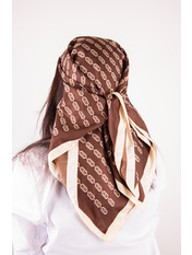 Хустка атласна APL-73 Коричневий