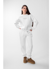 Трикотажний костюм на флісі KT-F-050 Молочний S Молочний S