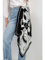 Хустка атласна APL-8255 Чорний