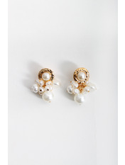 Сережки Елайб Золотистий яя_Длина 4.5(см)/ Ширина 3(см)