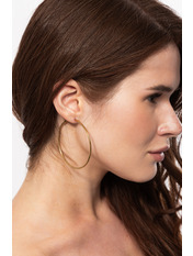 Сережки кільця SER-13149 Золотистий