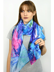 Шарф PSL-1803 Синій яя_180*70