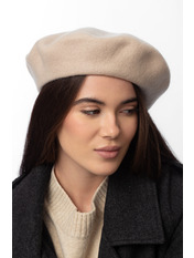 Берет BER-0125 Світло бежевий Бежевий